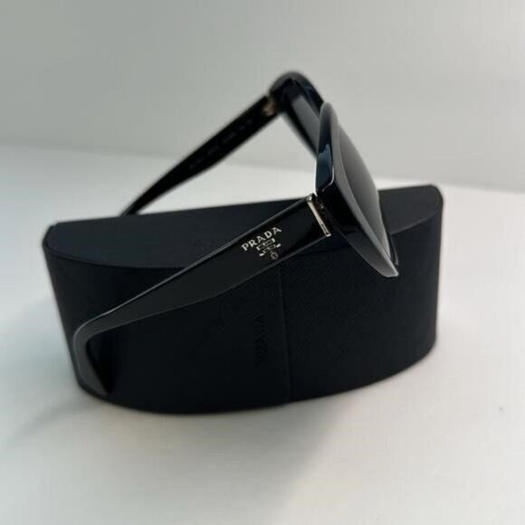 💯- New Authentic PRADA  Acetate Sunglasses SPR 16X-F Black - Picture 10 of 13